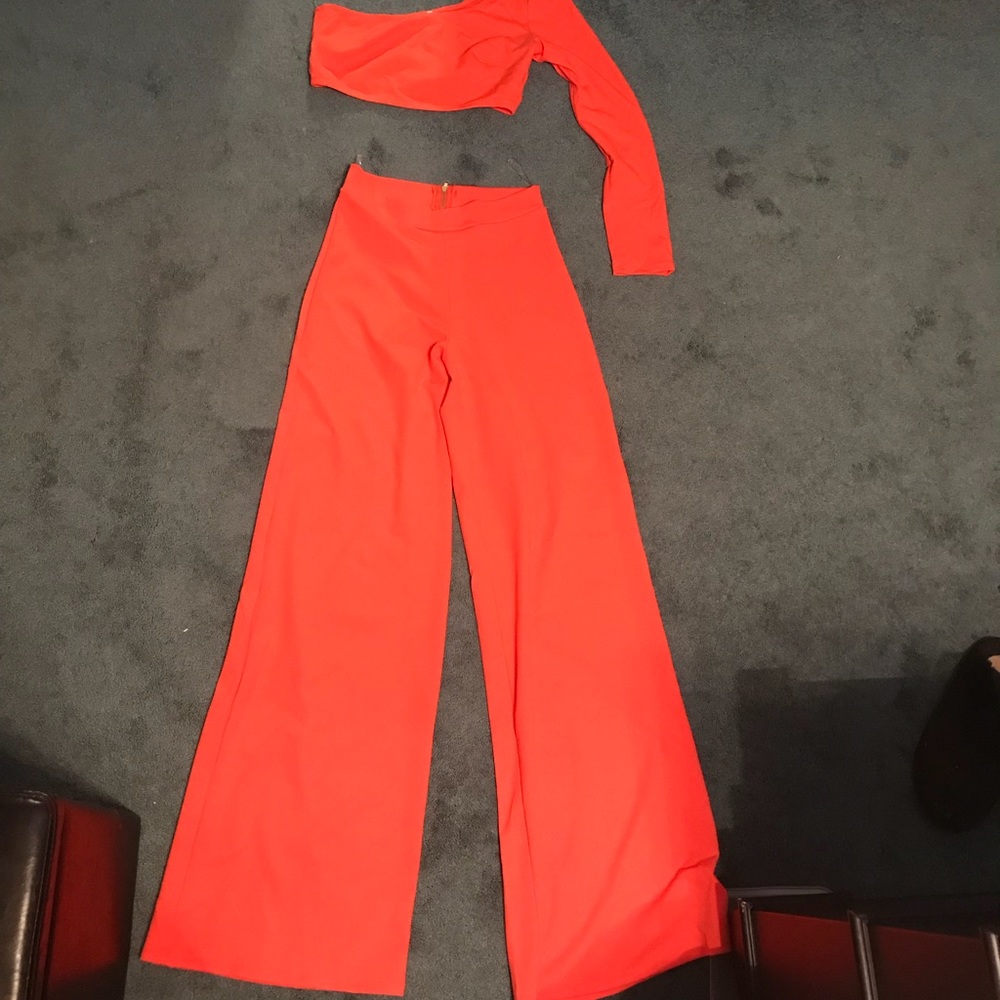 Clair One shoulder Palazzo pants set